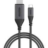 Sitecom USB-C > HDMI 2.0, Câble Noir/gris, 1,8 mètres