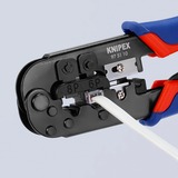 KNIPEX Pince à sertir 97 51 10 SB Bleu/Rouge, Prise RJ-11/12 et RJ-45