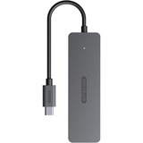 Sitecom USB-C vers 4x USB-A Hub, Hub USB Gris