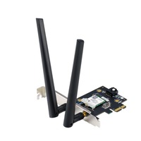 ASUS WiFi 7 PCI-E avec 2 antennes externes PCE-BE6500, Adaptateur WLAN