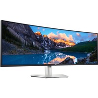 Dell UltraSharp U4924DW 49" Curved UltraWide Moniteur Argent/Noir, 2x HDMI, Mini-DisplayPort, 5x USB-A, 5x USB-C, RJ-45