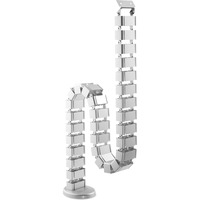 Digitus DA-90506 chemin de câble Support de câbles courbes Argent, Guide-câble Argent, Support de câbles courbes, 130 m, Acrylonitrile-Butadiène-Styrène (ABS), Métal, Argent