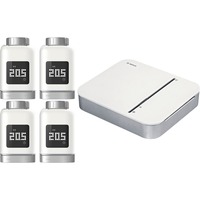 Bosch Smart Home Contrôleur + 4x Smart radiator button II, Bundle Blanc