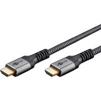 goobay Câble HDMI Plus High-Speed avec Ethernet Gris, 15 mètres