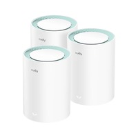 Cudy AC1200 Gigabit Mesh Wi-Fi System (3-Pack), Routeur maillé Blanc
