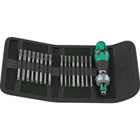 Wera Kraftform Kompakt 60 RA, Clés mixtes à cliquet Noir/Vert, Impérial, 17 pièces