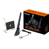 GIGABYTE GC-WBAX210, Adaptateur WLAN Noir