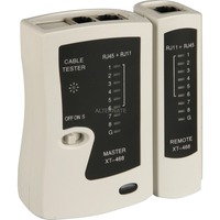 goobay 68856 testeur de câble réseau Blanc, Appareil de mesure Beige/Noir, 105 mm, 29 mm, 100 mm, 180 g