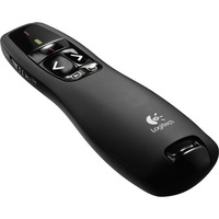 Logitech Présenteur sans fil R400, Présentateur Noir, RF, 15 m, AAA, 20 h, USB, Mini, Vente au détail