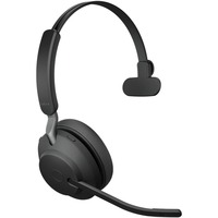 Jabra Evolve2 65, UC Mono Casque Sans fil Arceau Bureau/Centre d'appels USB Type-C Bluetooth Noir on-ear Noir, UC Mono, Sans fil, Bureau/Centre d'appels, 20 - 20000 Hz, 99,2 g, Casque, Noir