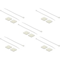 DeLOCK 18678 support d'attache-câble Blanc Nylon 10 pièce(s), Serre-câble Blanc, Blanc, Nylon, 10 pièce(s)